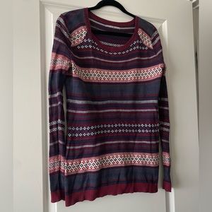 Rubbish | Nordstrom BP | Red Patterned Sweater | Size M